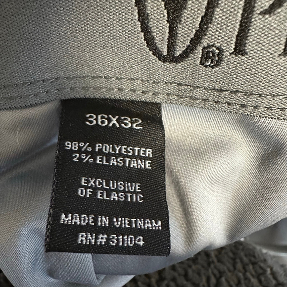 Men's Pro Tour Golf Pants Size 36x32 Black Dress Pants - Picture 6 of 9